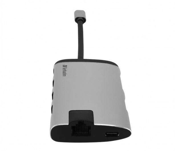 VERBATIM USB-C - 3x USB 3.0, USB-C 3.1, HDMI 4K, RJ45, SD/micro SD - 1192938 - zdjęcie 2